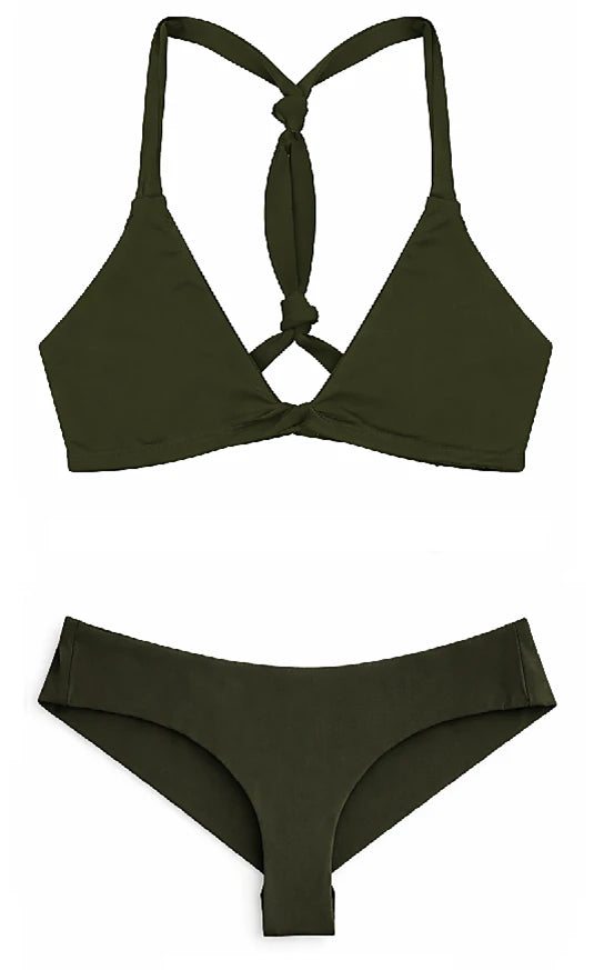 Image of BACK CROSS SWIMSUIT - FOREST
