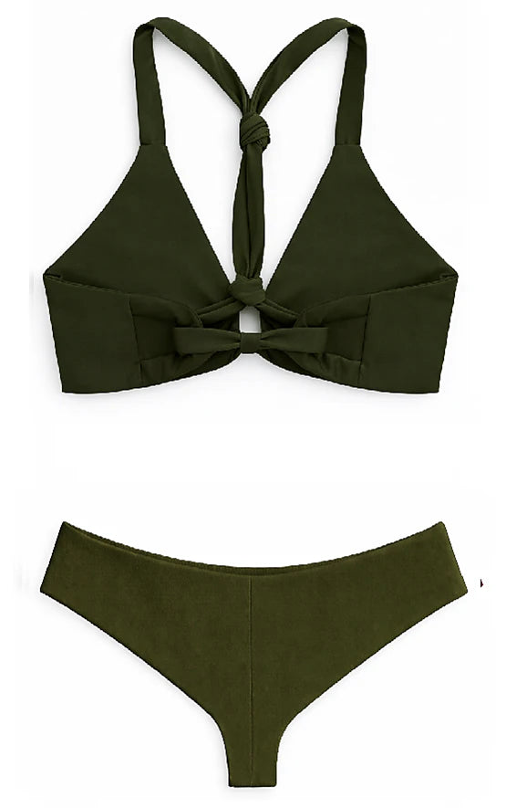 Image of BACK CROSS SWIMSUIT - FOREST
