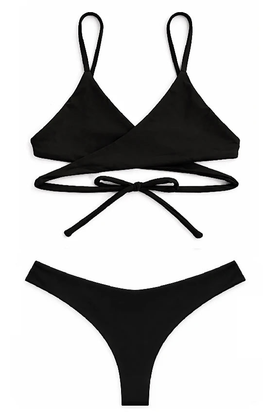 Image of FRONT CROSS SWIMSUIT - DRAMA