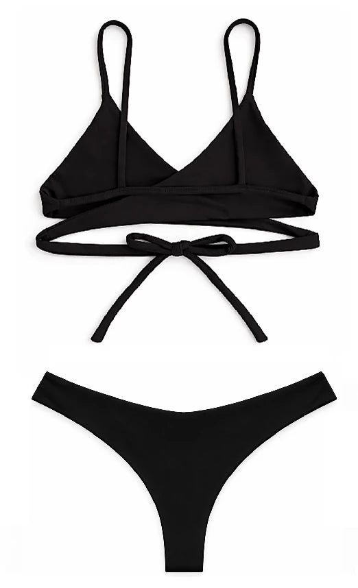 Image of FRONT CROSS SWIMSUIT - DRAMA