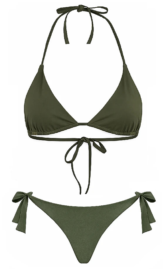 Image of TRIANGLE SWIMSUIT - FOREST