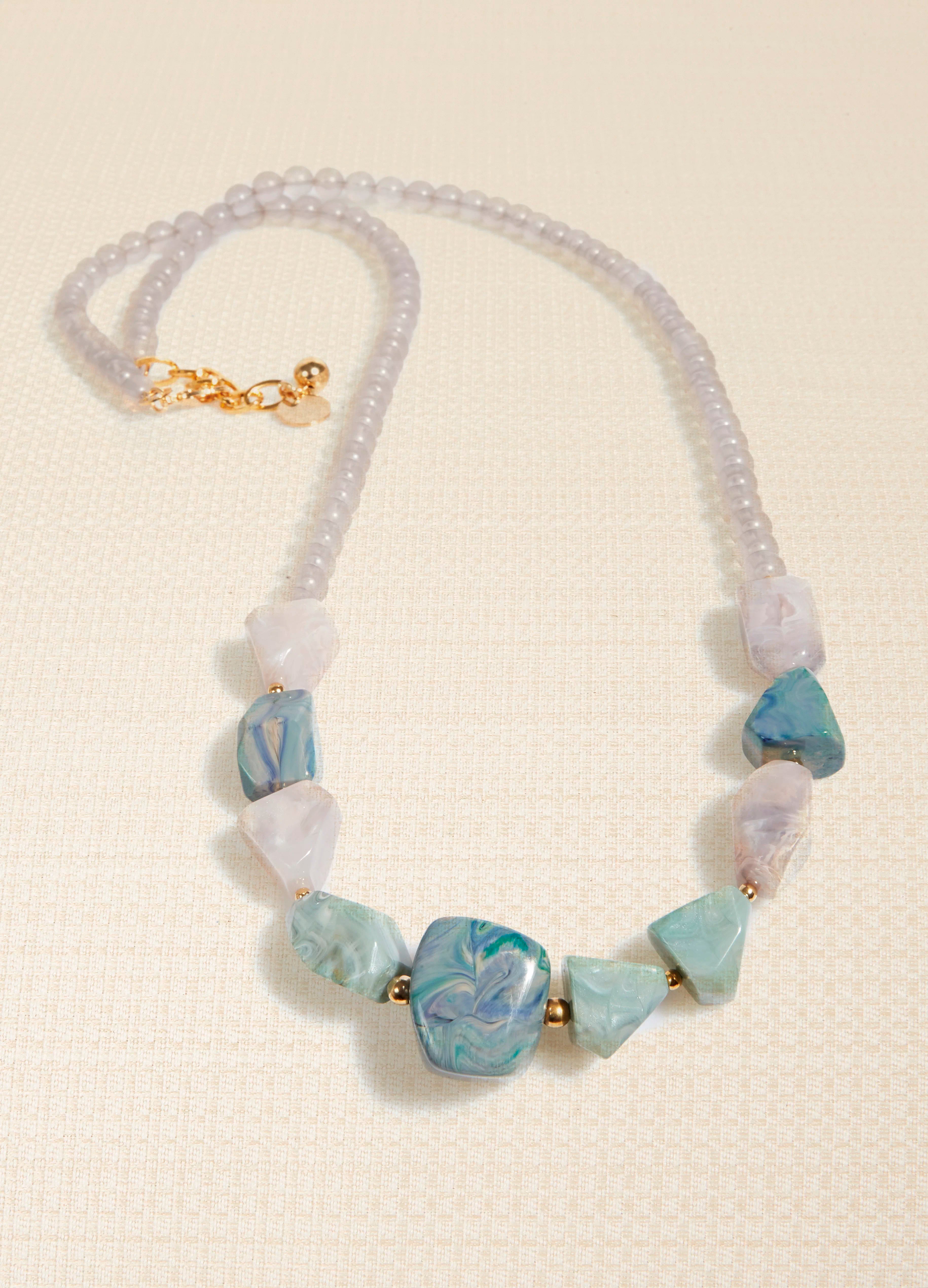 Image of MARBLE 1 LONG NECKLACE