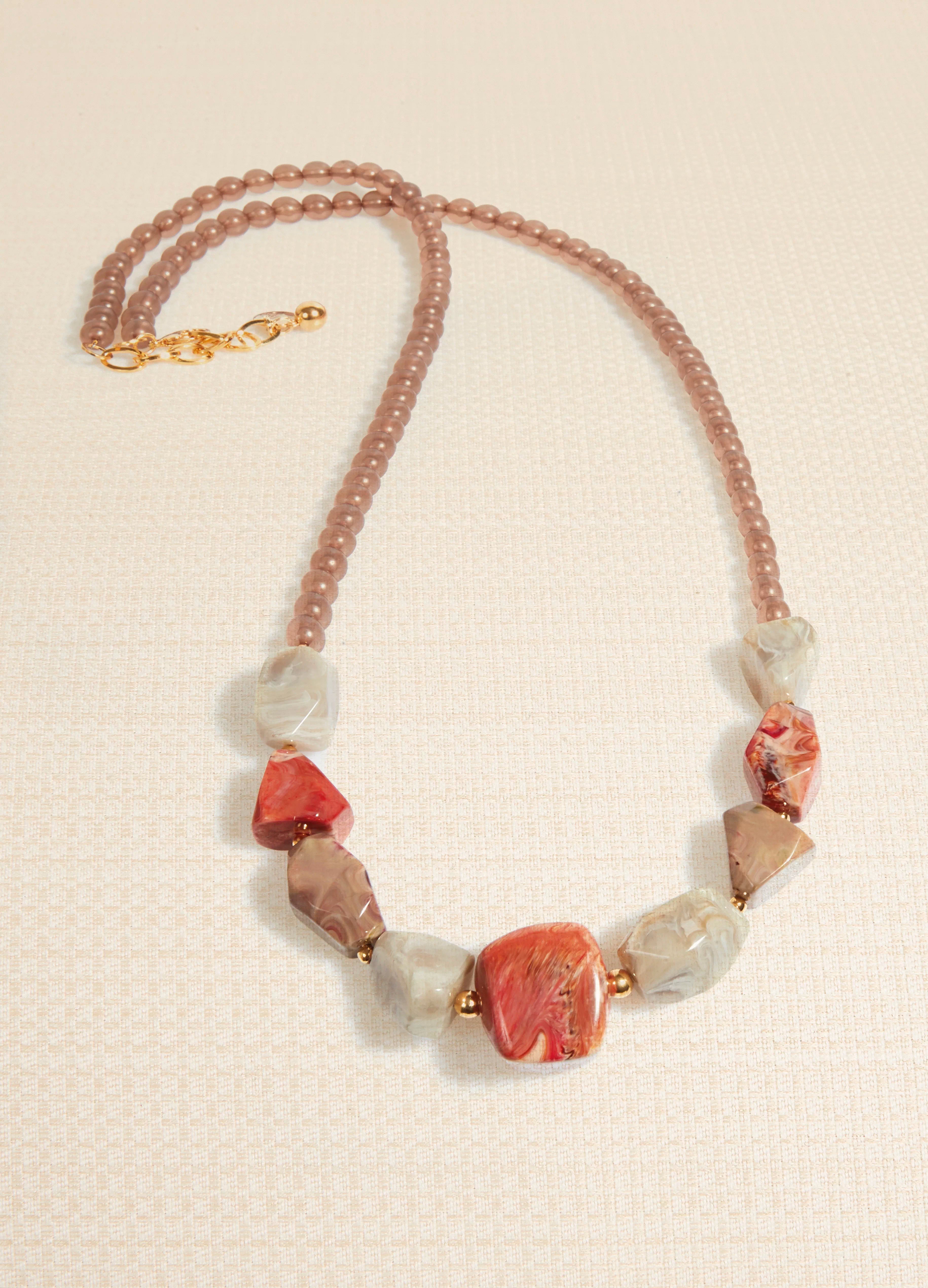 Image of MARBLE 1 LONG NECKLACE