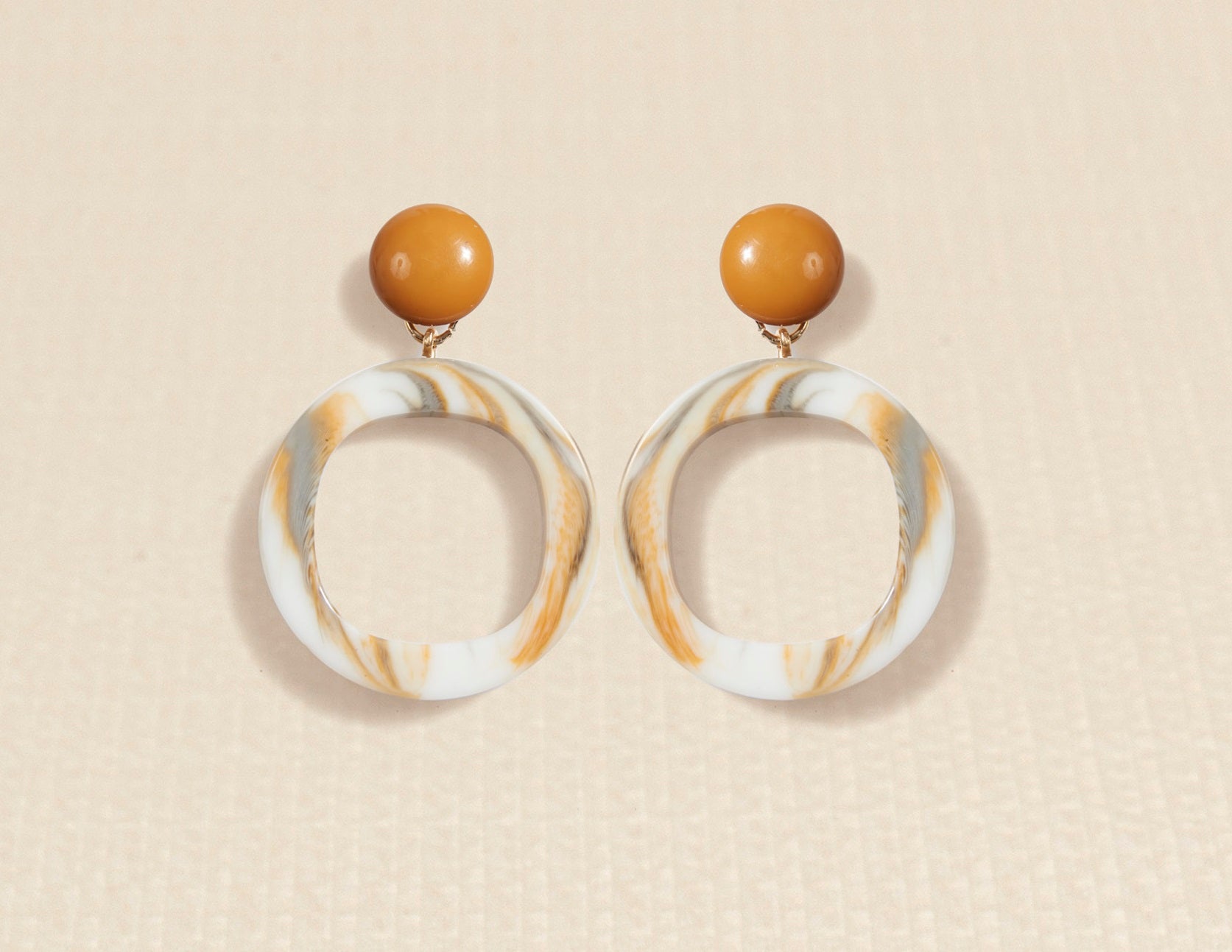 Image of CHAIN RING EARRINGS