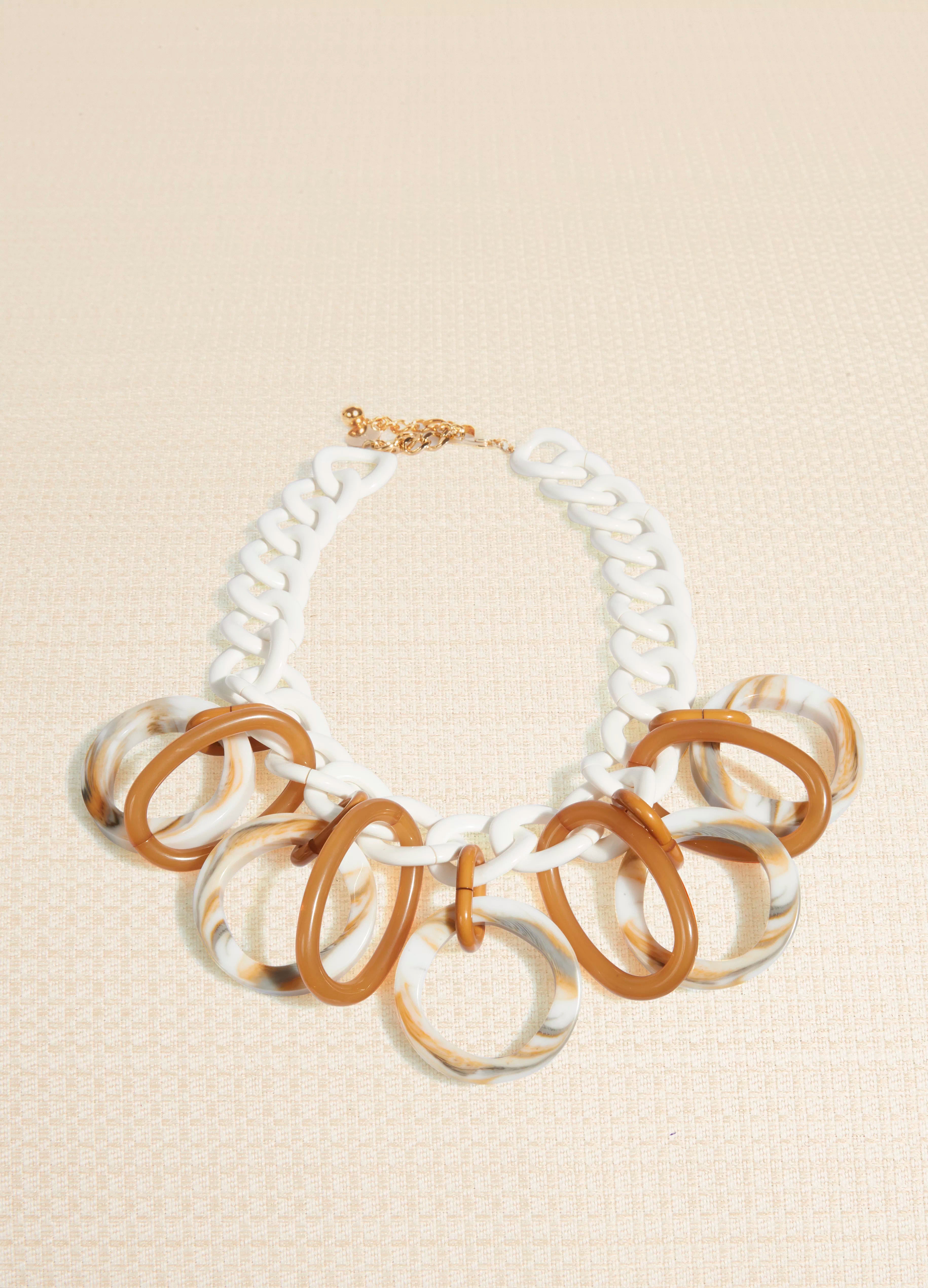 Image of CHAIN RING SHORT NECKLACE