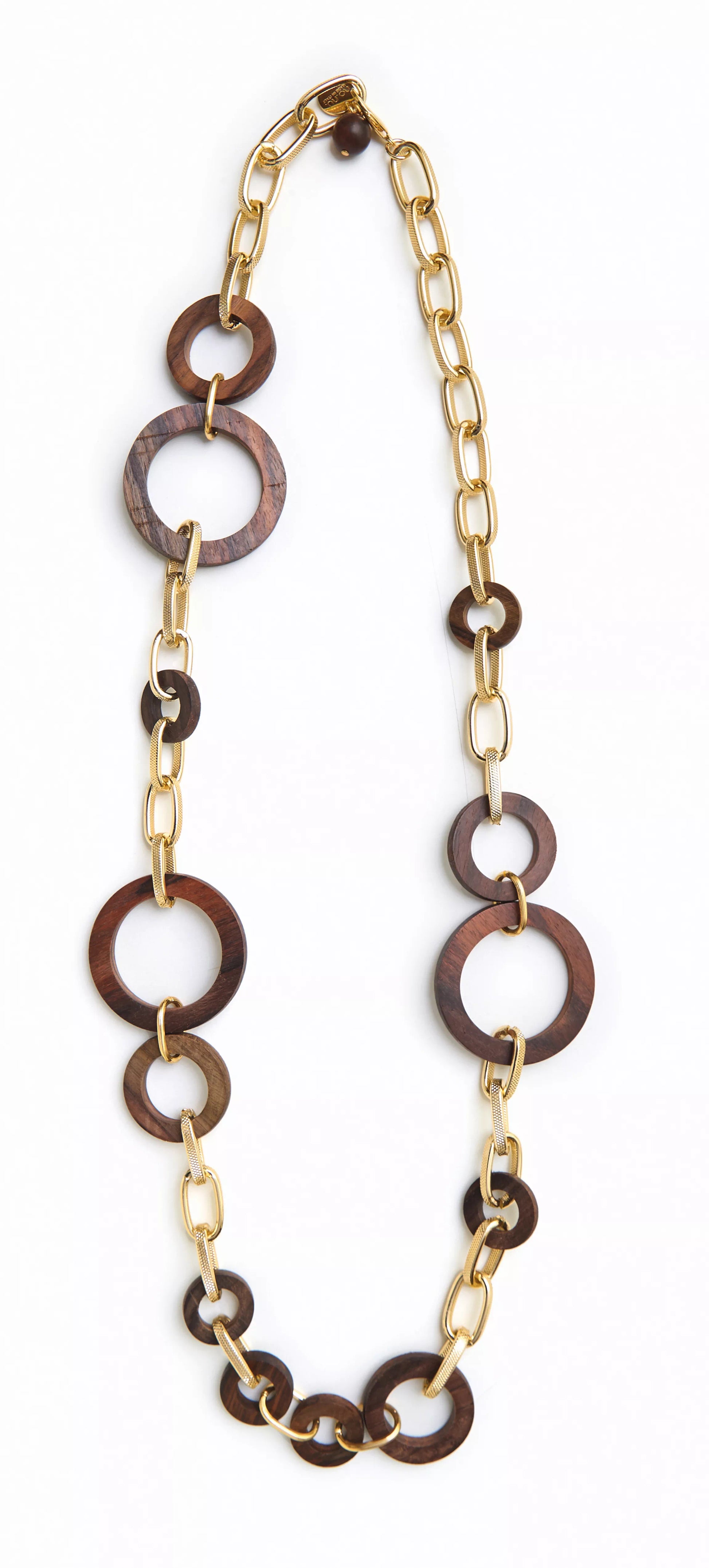WOOD LONG NECKLACE