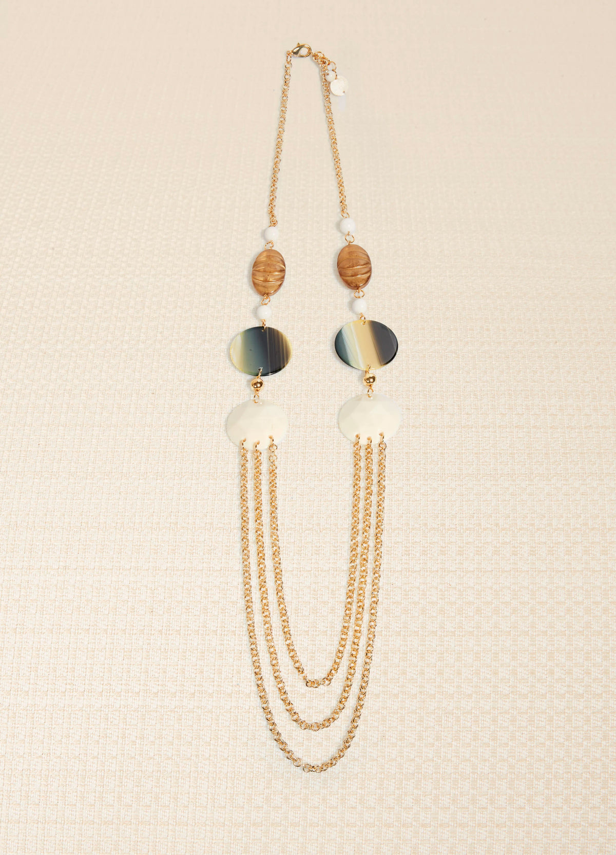 HORN FLOWER LONG NECKLACE
