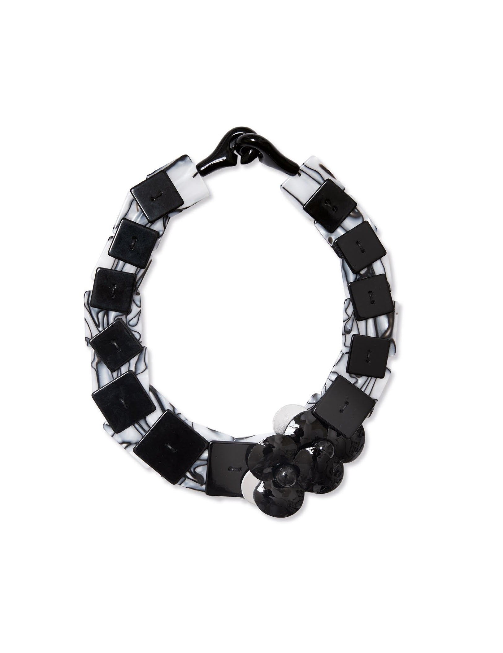 Image of SQUARE VINYL NECKLACE