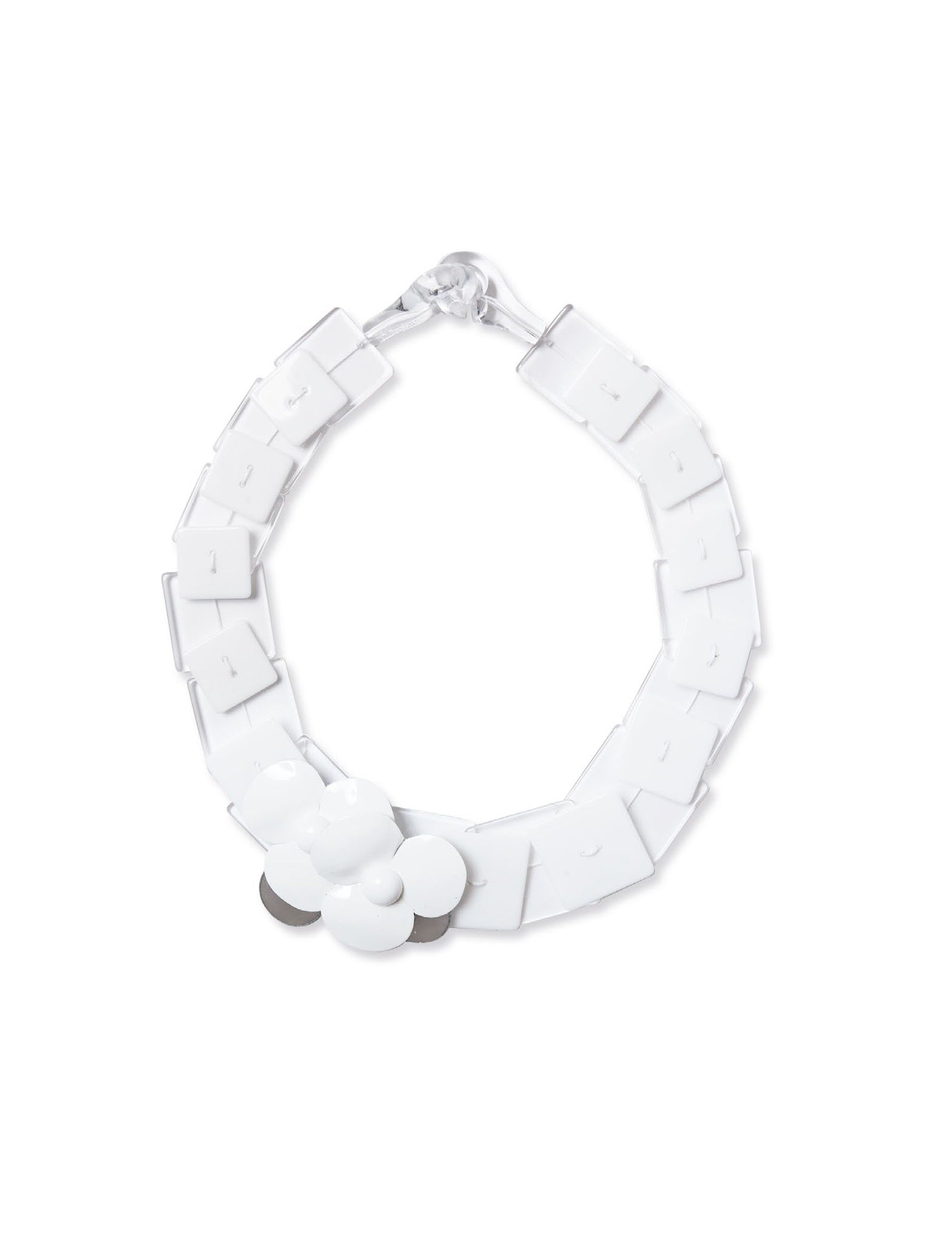 Image of SQUARE VINYL NECKLACE