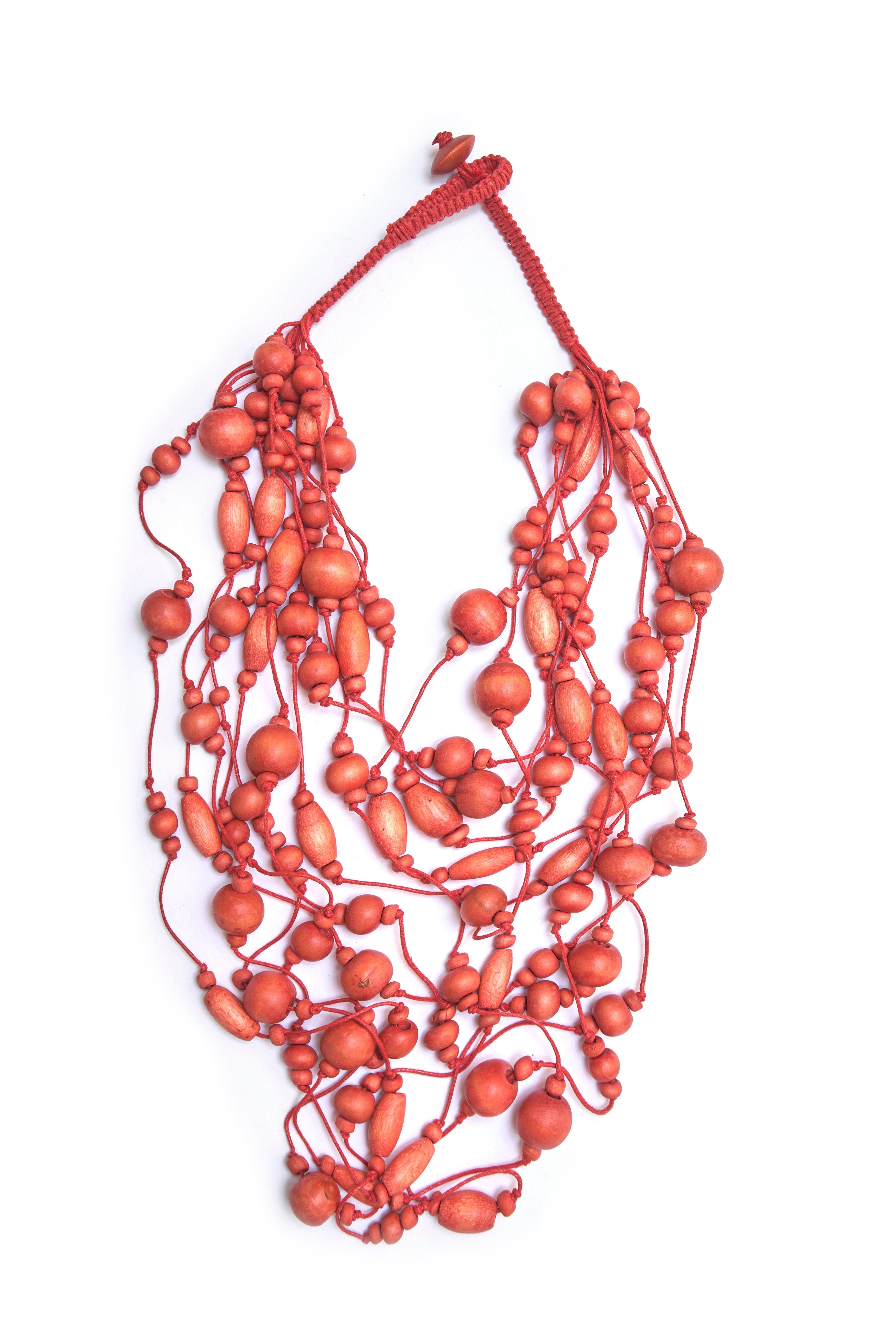 MULTI WOOD SHORT NECKLACE