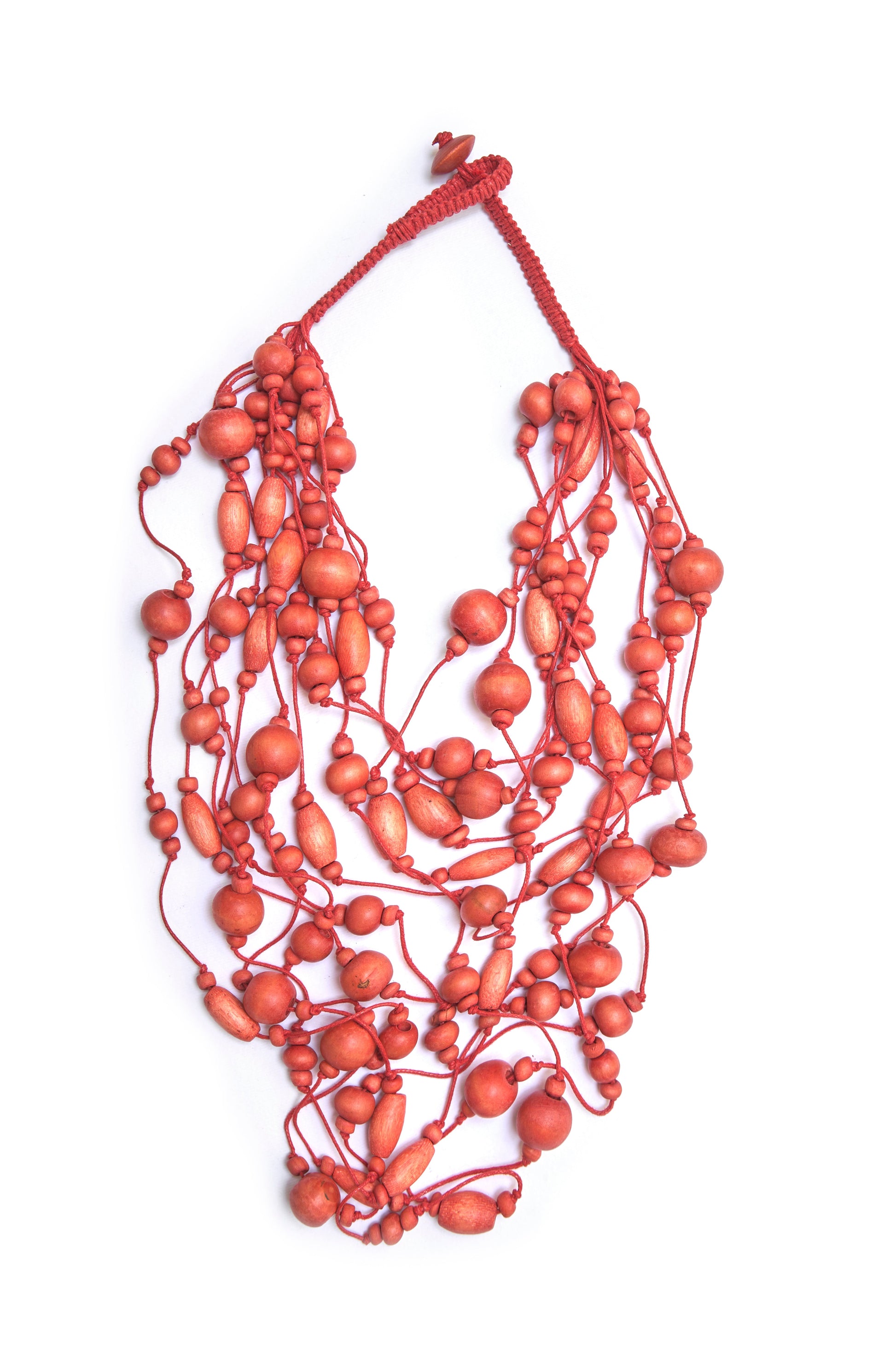 MULTI WOOD SHORT NECKLACE