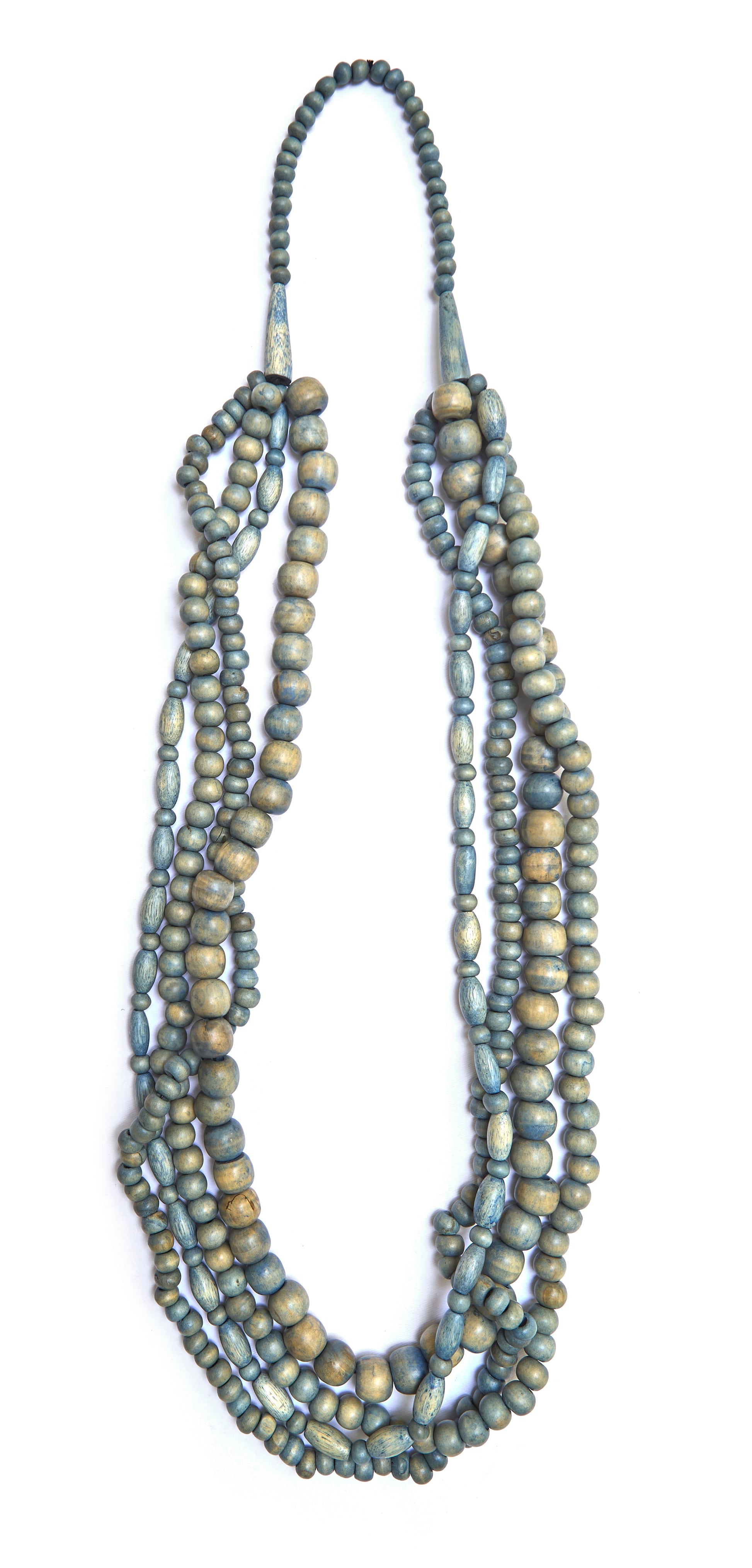 MULTI WOOD LONG NECKLACE