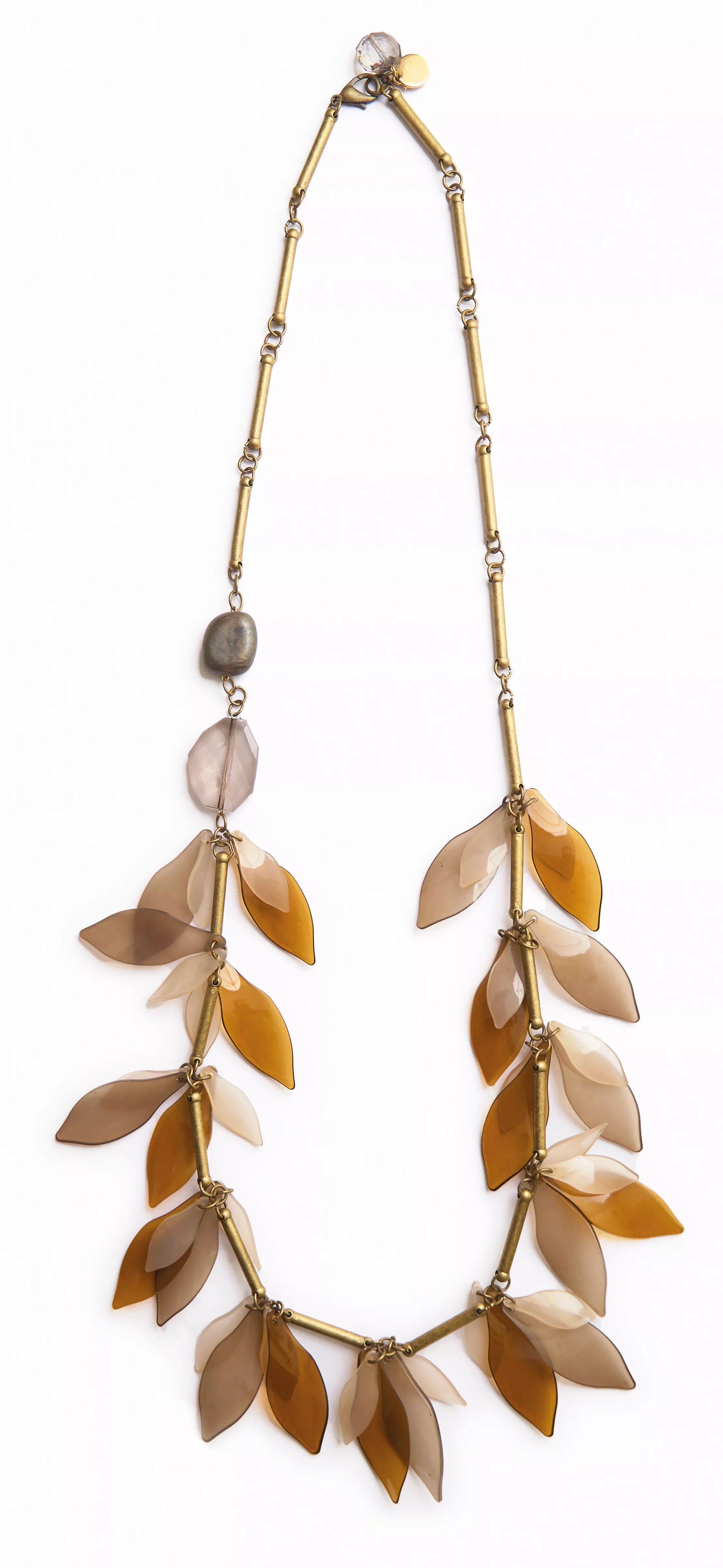 LEAVES LONG NECKLACE