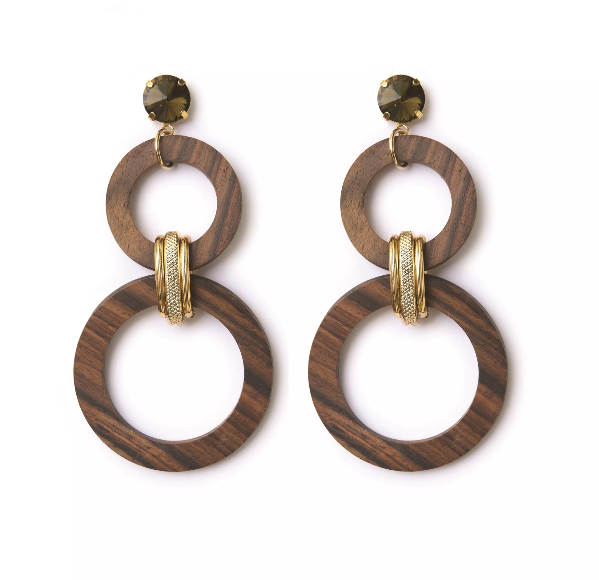 WOOD BIG EARRINGS